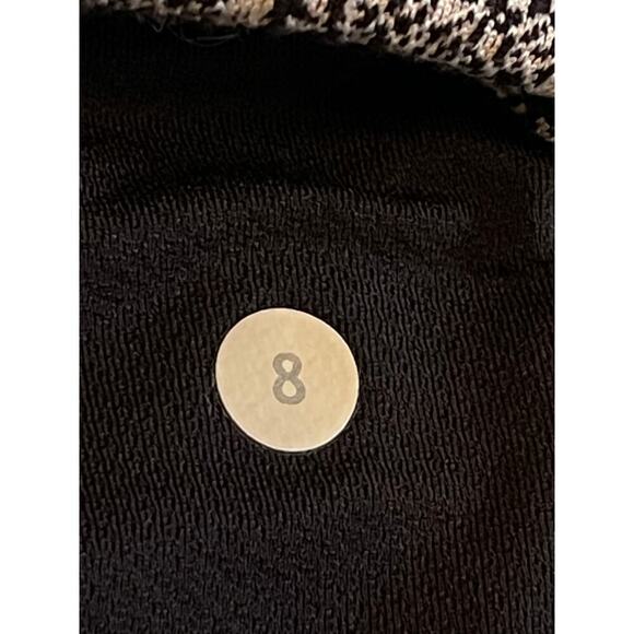 Lululemon Rush Hour 1/2 Zip Luon Spray Jacquard White Black Pullover size 8 Run - Picture 9 of 10
